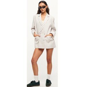 Lioness Checkered Oversized Blazer